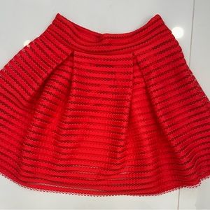 Express High Waisted Pleaded Mesh Skirt. Size 0